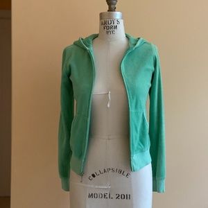 Juicy Couture Terry Cloth Zip Up Sweatshirt